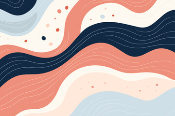 Beautiful wave seamless pattern background. Good for fashion fabrics, children’s clothing, T-shirts, postcards, email header, wallpaper, banner, posters, events, covers, advertising, and more.