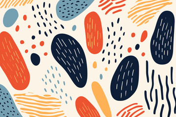 Colorful seamless pattern background. Good for fashion fabrics, children’s clothing, T-shirts, postcards, email header, wallpaper, banner, posters, events, covers, and more.