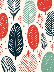 Christmas winter seamless pattern background. Good for fashion fabrics, children’s clothing, T-shirts, postcards, email header, wallpaper, banner, posters, events, covers, advertising, and more.