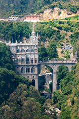 Naklejka premium cathedral of las lajas colombia