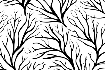 Winter lines dots shapes floral silhouette seamless pattern background. Good for fashion fabrics, T-shirts, postcards, email header, wallpaper, banner, posters, events, covers, and more.