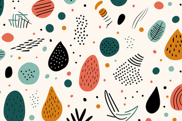 Floral seamless pattern background. Good for fashion fabrics, children’s clothing, T-shirts, postcards, email header, wallpaper, banner, posters, events, covers, advertising, and more.