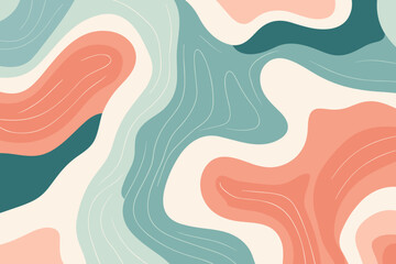 Beautiful wave seamless pattern background. Good for fashion fabrics, children’s clothing, T-shirts, postcards, email header, wallpaper, banner, posters, events, covers, advertising, and more.