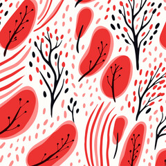 Christmas winter seamless pattern background. Good for fashion fabrics, children’s clothing, T-shirts, postcards, email header, wallpaper, banner, posters, events, covers, advertising, and more.