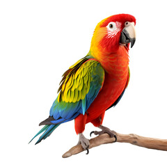 Fototapeta premium Parrot standing on transparent background