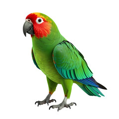 Obraz premium Parrot standing on transparent background