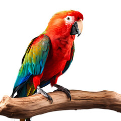 Fototapeta premium Parrot standing on transparent background