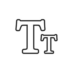 Graphic Design Icon Illustration Set _ Small Caps Icon