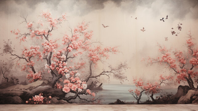 blossom tree HD 8K wallpaper Stock Photographic Image 