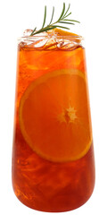 Orange iced tea cutout
