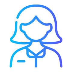 cardiologist Line Gradient Icon