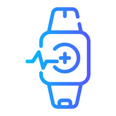 health tracker Line Gradient Icon