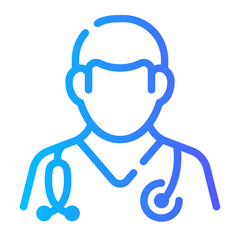 doctor Line Gradient Icon