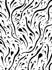 Lines dots shapes floral seamless pattern background. Good for fashion fabrics, children’s clothing, T-shirts, postcards, email header, wallpaper, banner, posters, events, covers, and more.