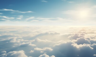Fototapeta na wymiar cloudscape background of clouds over the blue sky