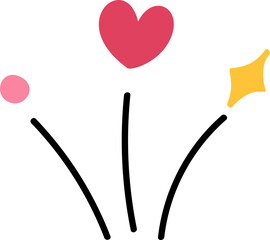 Cute firework element