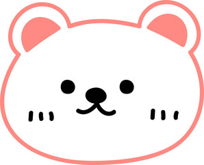 Cute bear element