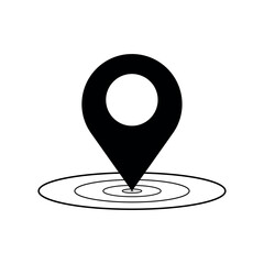 Location, pin, gps and map pointer icon vector.