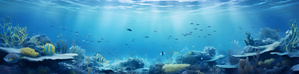 Obraz na płótnie Canvas Beautiful under water scenery background