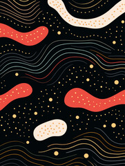 Beautiful wave seamless pattern background. Good for fashion fabrics, children’s clothing, T-shirts, postcards, email header, wallpaper, banner, posters, events, covers, advertising, and more.