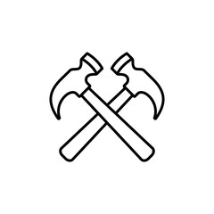 Hammer Icon Vector Design Template