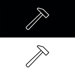 Hammer Icon Vector Design Template