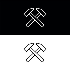 Hammer Icon Vector Design Template