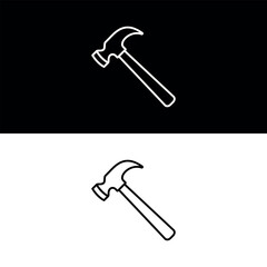 Hammer Icon Vector Design Template