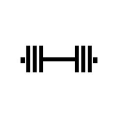 Barbells gym icon flat vector template design trendy