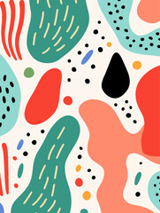 Colorful seamless pattern background. Good for fashion fabrics, children’s clothing, T-shirts, postcards, email header, wallpaper, banner, posters, events, covers, and more.