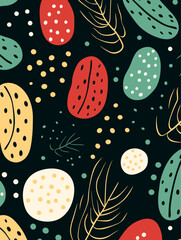 Winter floral seamless pattern background. Good for fashion fabrics, children’s clothing, T-shirts, postcards, email header, wallpaper, banner, posters, events, covers, and more.