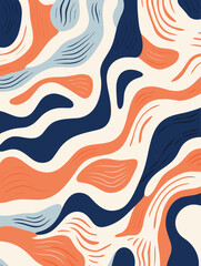 Beautiful wave seamless pattern background. Good for fashion fabrics, children’s clothing, T-shirts, postcards, email header, wallpaper, banner, posters, events, covers, advertising, and more.