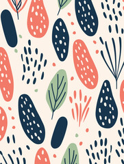 Winter floral seamless pattern background. Good for fashion fabrics, children’s clothing, T-shirts, postcards, email header, wallpaper, banner, posters, events, covers, and more.