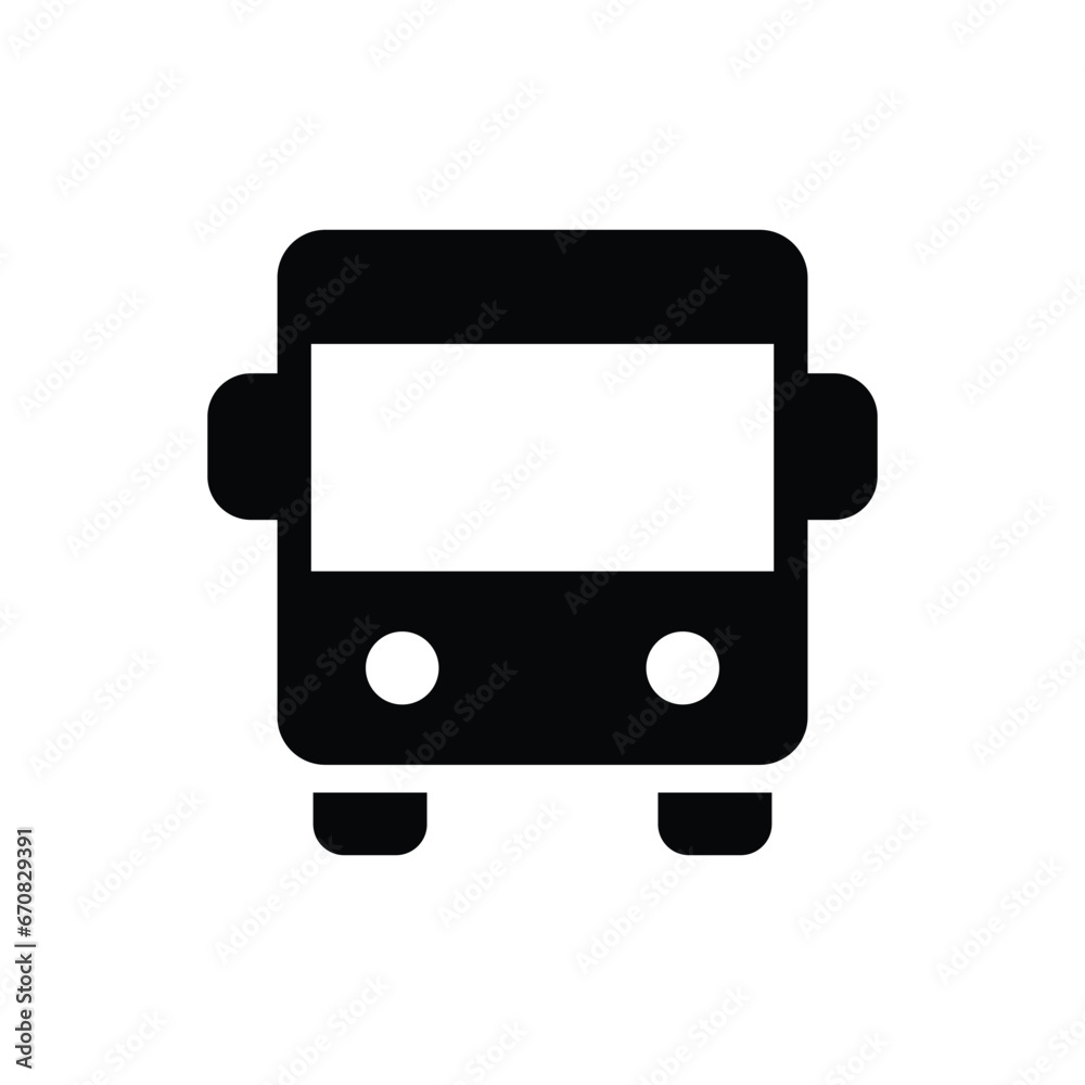 Canvas Prints bus vector icon