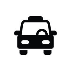 Taxi vector icon