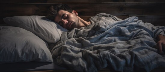 A gentleman facing difficulties with resting in his sleeping arrangement