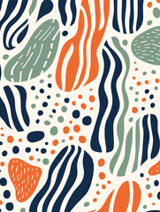 Colorful abstract pattern background. Good for fashion fabrics, children’s clothing, T-shirts, postcards, email header, wallpaper, banner, posters, events, covers, advertising, and more.