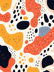 Colorful abstract pattern background. Good for fashion fabrics, children’s clothing, T-shirts, postcards, email header, wallpaper, banner, posters, events, covers, advertising, and more.