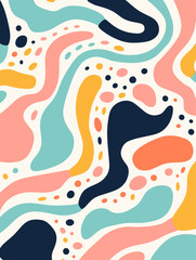 Colorful seamless pattern background. Good for fashion fabrics, children’s clothing, T-shirts, postcards, email header, wallpaper, banner, posters, events, covers, and more.