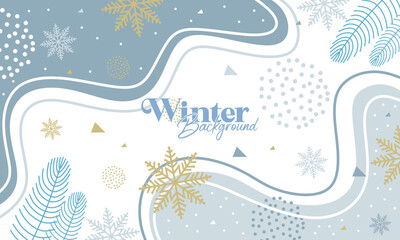 Modern universal artistic templates. Good for invitations,menu, table number card design. Winter wedding templates Abstract creative background Vector