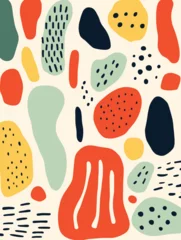 Gordijnen Beautiful Abstract pattern background. Good for fashion fabrics, children’s clothing, T-shirts, postcards, email header, wallpaper, banner, posters, events, covers, advertising, and more. © TasaDigital