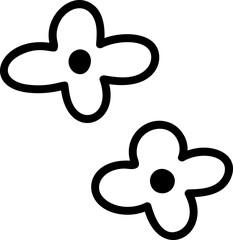 Hand drawn flower element