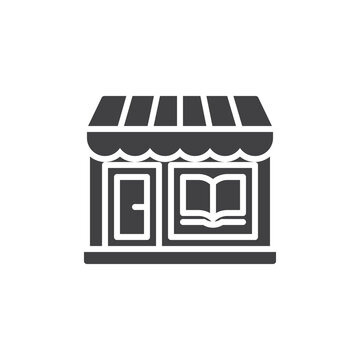 Book shop vector icon