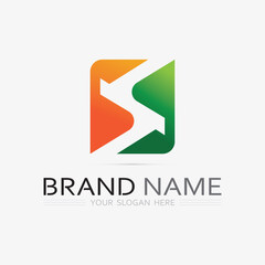 Business corporate S letter logo