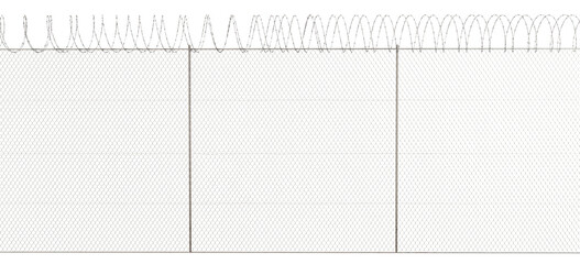 The enclosure is constructed with a wire mesh lattice topped with barbed wire, strategically designed to deter climbing.
