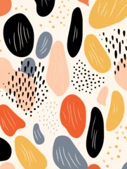 Deurstickers Abstract pattern background. Good for fashion fabrics, children’s clothing, T-shirts, postcards, email header, wallpaper, banner, posters, events, covers, advertising, and more. © TasaDigital