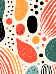 Abstract pattern background. Good for fashion fabrics, children’s clothing, T-shirts, postcards, email header, wallpaper, banner, posters, events, covers, advertising, and more.