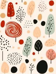 Muurstickers Colorful abstract pattern background. Good for fashion fabrics, children’s clothing, T-shirts, postcards, email header, wallpaper, banner, posters, events, covers, advertising, and more. © TasaDigital