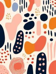 Fotobehang Colorful abstract pattern background. Good for fashion fabrics, children’s clothing, T-shirts, postcards, email header, wallpaper, banner, posters, events, covers, advertising, and more. © TasaDigital