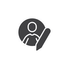 User edit vector icon